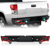 Off-road Rear Step Bumpers Compatible with 2007-2013 Toyota Tundra with Step Plate | Yzona